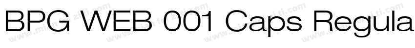 BPG WEB 001 Caps Regular字体转换